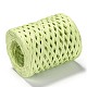 ラフィアリボン  梱包紙ひも  ギフト包装用  パーティーの装飾  クラフト織り  緑黄  3~4mm  約200m /ロール OCOR-I012-A21-2