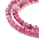 Natural Red Tourmaline Beads Strands G-A021-01B-3
