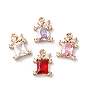 Латунные микро проложить кубического циркония подвески KK-C062-006G