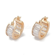 Серьги-кольца из прозрачного кубического циркония EJEW-L292-018G