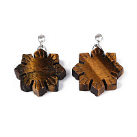 Природных тигровый глаз подвески&nbsp;G-T144-12F