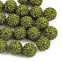 Бусины с класс А стразами&nbsp;RB-B027-24