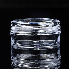 Conteneur de stockage de billes de polystyrène à colonne, pour bijoux perles petits accessoires, clair, 3x1.8 cm, Diamètre intérieur: 2.35 cm