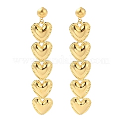 Серьги-гвоздики из нержавеющей стали 304&nbsp;EJEW-P289-05G