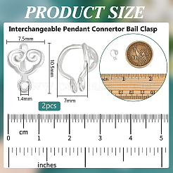 2 шт. серебряные бусины STER-BC0002-74S