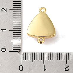 合成オパール コネクター チャーム  ラックメッキ真鍮三角リンク  ゴールドカラー  シャンパンイエロー  17.5x12.5x6mm  穴：1.4mm&nbsp;KK-S370-02G-02