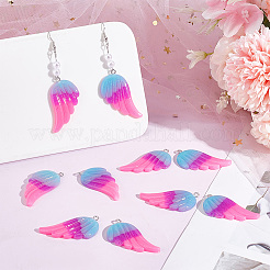 40 шт. подвески из двухцветной трехцветной непрозрачной смолы RESI-AR0001-25