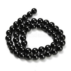 Натуральный черный шпинель бисер пряди G-L631-A03-8mm