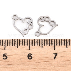 Breloques en acier inoxydable 304 pour la Saint-Valentin&nbsp;STAS-E521-02P