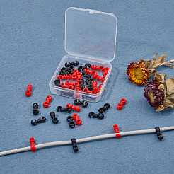 40 шт. 2-х цветные пряжки для велосипедного троса из смолы FIND-HY0002-91