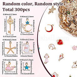 300 шт. Подвески из сплава с эмалью&nbsp;ENAM-SP0001-07