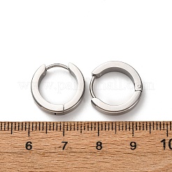 Серьги-кольца из нержавеющей стали 304 EJEW-D331-19A-P