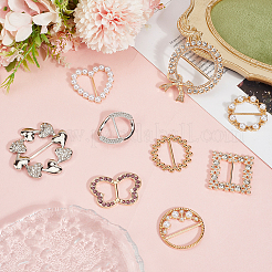 9 шт. 9-х стилевые пряжки из сплава&nbsp;AJEW-GF0011-33