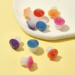 10 pièce d'ornement de champignon en résine lumineuse&nbsp;RESI-FS0001-60A