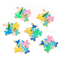 12pcs 6 Arten Zinklegierungs-Emaille-Anhänger&nbsp;ENAM-TA0002-28