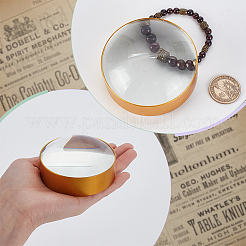 Ручная лупа из цинкового сплава и стекла&nbsp;TOOL-WH0300-04