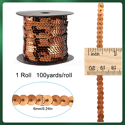 1 Rolle glitzerndes PVC-Paillettenband&nbsp;OCOR-SP0001-02A