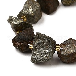 Нити бусин из необработанного натурального пирита G-Z087-A06