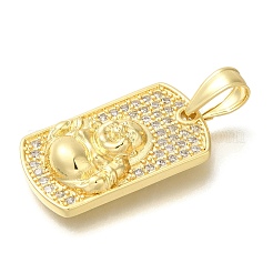 Латунные микро проложить кубического циркония подвески&nbsp;KK-Z086-25G