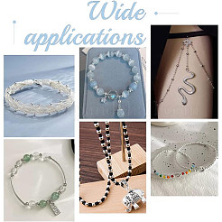 400 шт. 2 круглых бусины-разделители из нержавеющей стали 304 STAS-UN0053-73