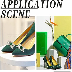 6 шт. 3 стиля украшения для обуви из сплава и стекла со стразами FIND-AR0005-06