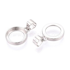 Сеттинги Серебряный кулон кабошон 925 стерлингов STER-N016-87B-P