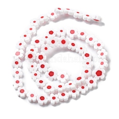 Ручной работы millefiori стеклянные бусины нитки&nbsp;LAMP-F035-09N