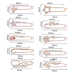 Брошь из сплава со стразами JEWB-PH0001-14