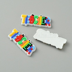 Pvc cabochon di plastica&nbsp;SIL-WH0019-09U