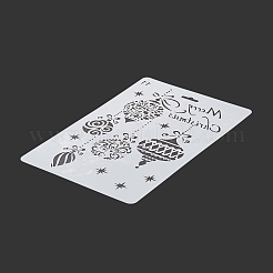 Креативный рождественский пластиковый трафарет DIY-L007-11