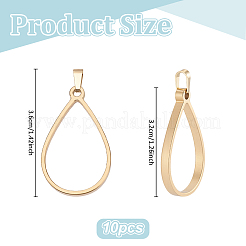 10 шт. подвески из нержавеющей стали 304 с открытой задней частью&nbsp;HJEW-UN00105