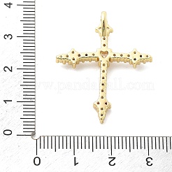 Messing micro pave klare zirkonia anhänger&nbsp;KK-L228-01G-04