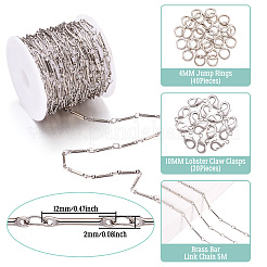 Наборы для самостоятельного изготовления латунных ожерелий/браслетов&nbsp;DIY-TA0011-05A