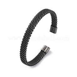 Браслеты-манжеты из хирургической нержавеющей стали 316 для мужчин&nbsp;BJEW-P319-05A-B