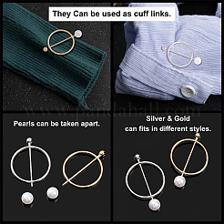 12 шт. 2-х цветный сплав с пряжками из АБС-пластика&nbsp;JEWB-AR0001-05