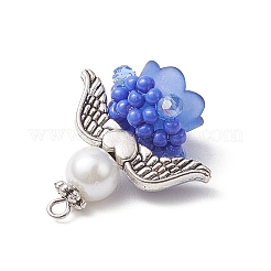 Подвески-ангелы из стеклянных бисеров PALLOY-MZ00714