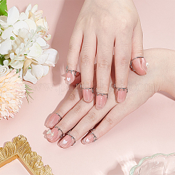 Латунные накладные ногти кольца&nbsp;MRMJ-AR0001-28P