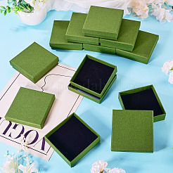 12 caja de cartón para guardar joyas con esponja&nbsp;CON-TA0001-43C
