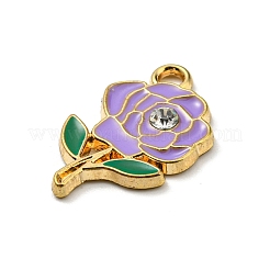 Сплав эмали с подвесками из горного хрусталя&nbsp;ENAM-G219-01G