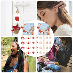 Маркеры петель подвески из сплава эмали ко дню святого валентина HJEW-AB00290