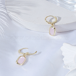 1 пара латунных серег-колец для женщин&nbsp;EJEW-LP0008-011