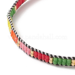 Braccialetto di perline con semi giapponesi fatti a mano per le donne&nbsp;BJEW-MZ00019-01