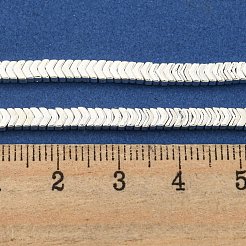 Гальванические нити из синтетических немагнитных гематитовых бусин G-I360-W01-04