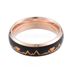 Anillo de estado de ánimo de latido del corazón&nbsp;RJEW-N043-31RG