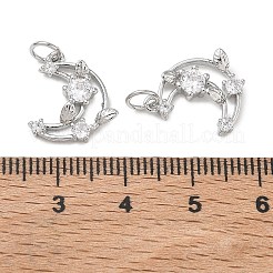 Pendentifs en laiton zircon cubique transparent&nbsp;KK-D289-60P