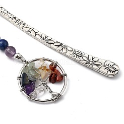 Закладка из резного сплава в тибетском стиле&nbsp;AJEW-JK00161