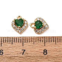 Ciondoli in ottone con micro pavé di zirconi per San Valentino&nbsp;CU-K002-38G-D