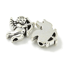 Сплавочные овальные бусины тибетского стиля  TIBE-I026-5861AS