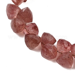 Abalorios de cuarzo natural de fresa hebras&nbsp;GG-CBA7F68-03