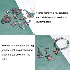 16 шт. 4 стильные большие подвески из сплава FIND-FH0002-37